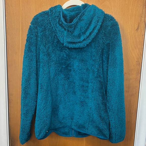 The North Face Turquoise Fleece Zip Up Jacket - Picture 5 of 5
